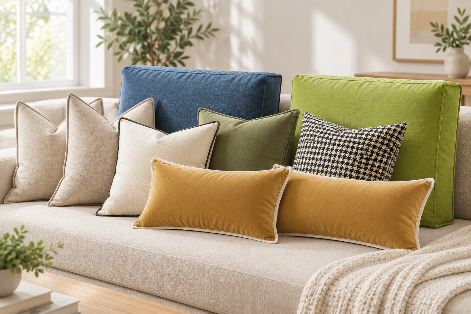 Pillows and cushions cover