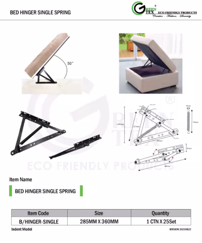 bed hinger single spring