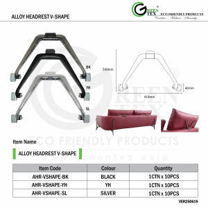Alloy Headrest V-Shape