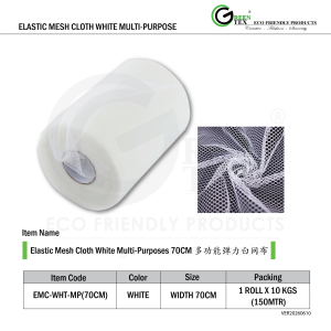 Elastic Mesh Cloth White Multi-Purpose 70CM-01-01