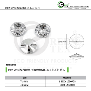 SOFA CRYSTAL SERIES 18,25MM HOLE