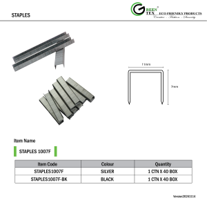 STAPLES 1007F,1007F-BK-16