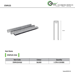 STAPLES 416J