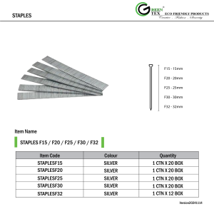 STAPLES F15,F20,F25,F30,F32